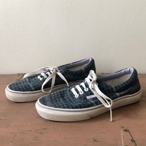 Vans purple and green tweed lace up shoes